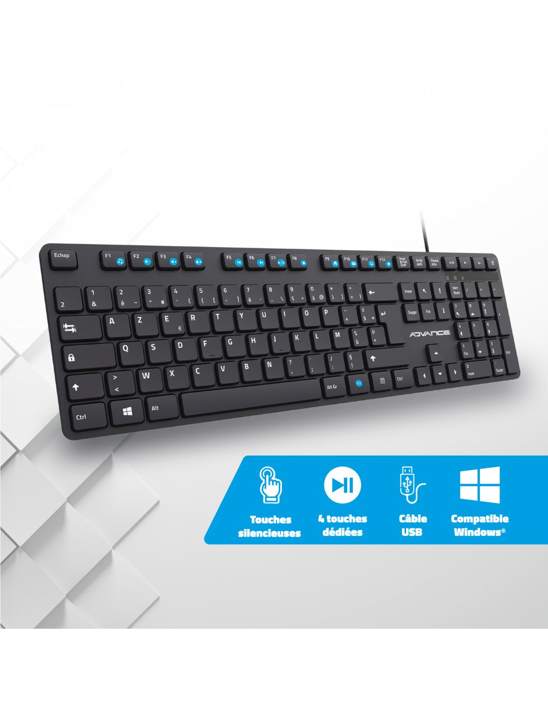 Teclado Advance Workmate (Negro)