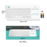 Teclado Español Logitech K400 Plus Tv Rf Inalámbrico Qwerty Blanco