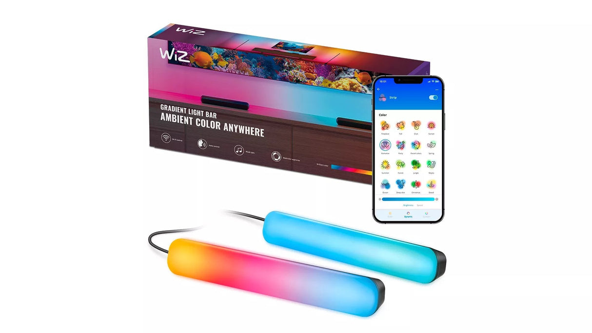 Pack 2 Wiz Bar 30cm Rgbic Gradient