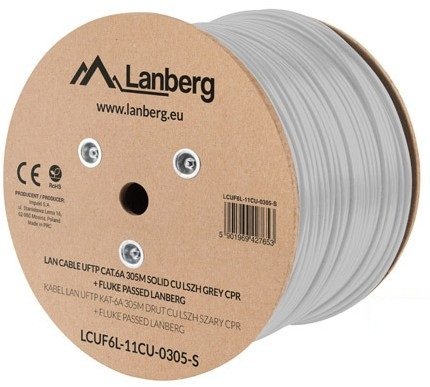 EAN 5901969427653 - Lanberg LCUF6L-11CU-0305-S cable de red Gris 305 m Cat6a U/FTP (STP) imagen 2