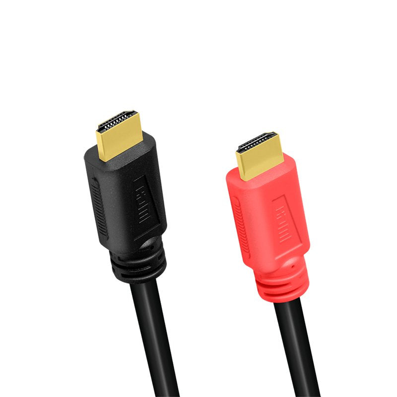 Hdmi Cable, A M To A M, 4k 60 Hz, Amplifier, Negro Rojo, 10 M