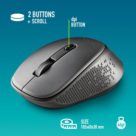 EAN 8435430623925 - NGS DEW ratón Oficina Ambidextro RF inalámbrico Óptico 1600 DPI imagen 5