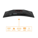 EAN 4038986612692 - AOC G4 CU34G4Z pantalla para PC 86,4 cm (34") 3440 x 1440 Pixeles Wide Quad HD LED Negro, Rojo imagen 4