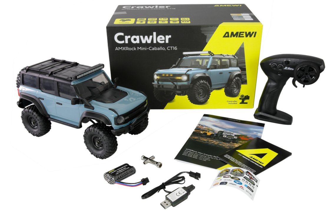 EAN 4262500342714 - Amewi 22719 modelo controlado por radio Camión oruga Motor eléctrico 1:16 imagen 2