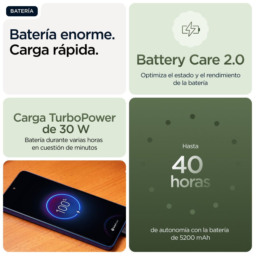 EAN 840023292217 - Motorola moto g56 5G 17,1 cm (6.72") Ranura híbrida Dual SIM Android 15 USB Tipo C 8 GB 256 GB 5200 mAh Ve imagen 16