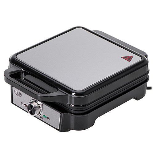 EAN 5905575904973 - Adler AD 3083 gofrera 4 barquillo(s) 1200 W Negro, Plata imagen 1