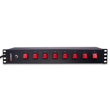 EAN 4002888730259 - Lindy 73025 unidad de distribución de energía (PDU) 8 salidas AC 1.5U Negro imagen 4