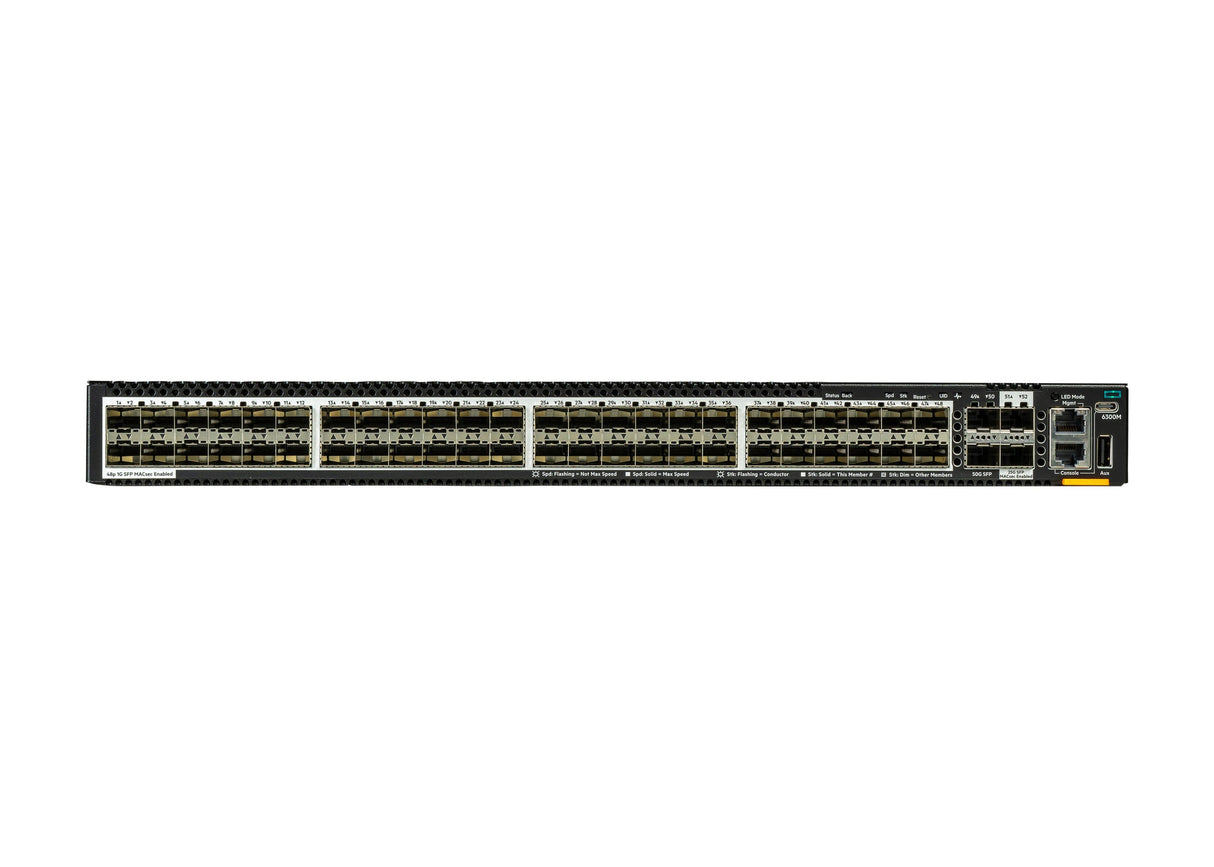 Hpe Aruba Networking Cx 6300m 48p Sfp 1g 2p Sfp56 50g 2p Sfp28 25g Macsec Switch