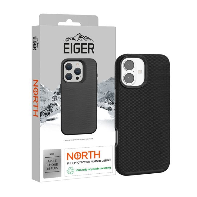 Eiger North Case Iphone 16 Plus Schwarz