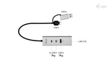 D I-Tec Usb-C Usb-A Metal Hub 3 2x Usb-C Gen1 1x Usb-A Gen1 1x 2,5glan