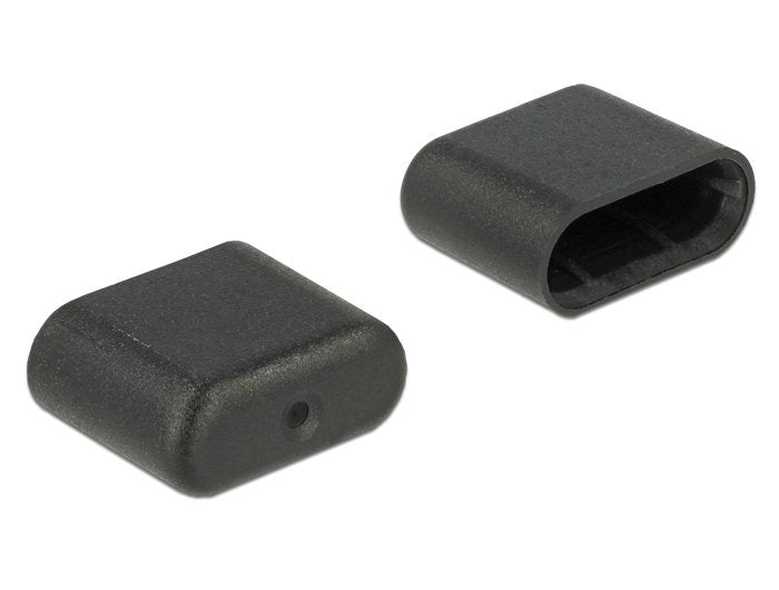 EAN 4043619640089 - DeLOCK 64008 tapa de seguridad para enchufe USB Tipo C Negro 10 pieza(s) imagen 1