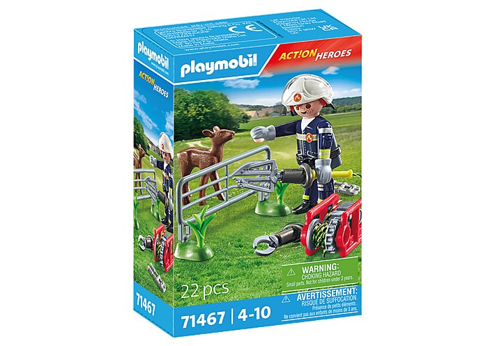 Playmobil 71467 City Action Feuerwehr-Tierrettung, Juguete De Construcción 71467
