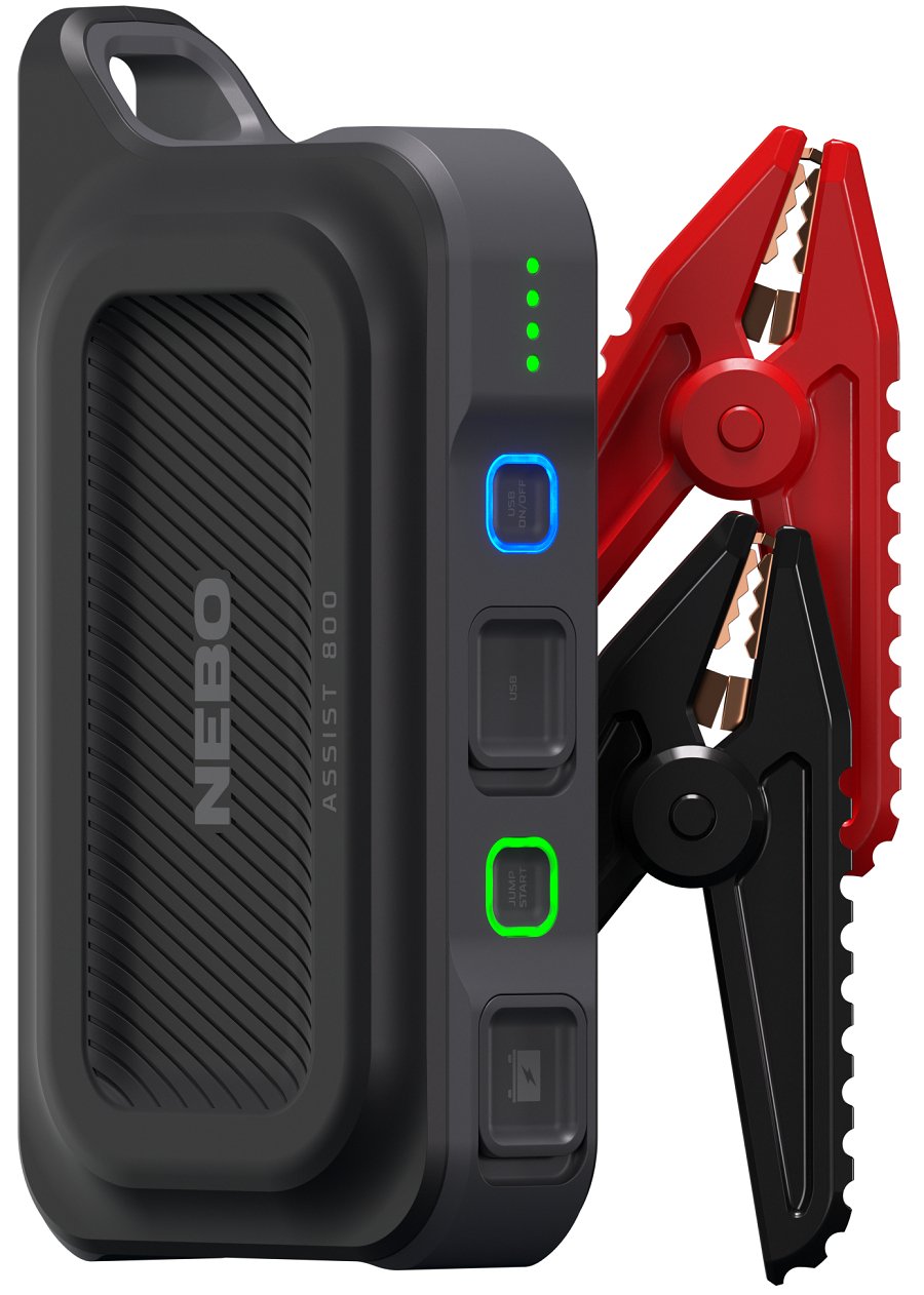 Arrancador 800amps+Powerbank 8100 Mah Assist 800 Jump Starter. Nebo