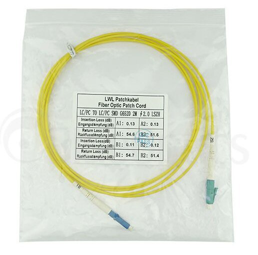Blueoptics Lwl Patchkabel Simplex Lc-Upc / Lc-Apc Sm Os2 2,0m