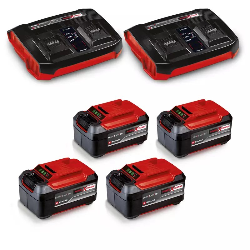 Cortacésped Inalámbrico Einhell Professional Gp-Cm 36/52 S Li Bl, 36 Voltios (2x18 Voltios) Rojo/Negro, 4 Baterías De Iones De Litio De 5,2 Ah, Con Tracción Trasera Vario Speed 3413320