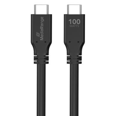 Cable Mediarange Mrcs218  Usb Usb 3.2 Gen 1 (3.1 Gen 1) 3 M Usb C Negro