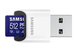 Samsung Pro Plus Microsd 512gb Up To 180mb S Read And 130mb S Write Speed With Class 10 4k Uhd Incl. Card Reader 2023