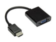 EAN 4014619778195 - Alcasa HDMI-AD21 adaptador de cable de vídeo 0,3 m HDMI tipo A (Estándar) VGA (D-Sub) + 3,5mm Negro imagen 1