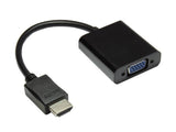 EAN 4014619778195 - Alcasa HDMI-AD21 adaptador de cable de vídeo 0,3 m HDMI tipo A (Estándar) VGA (D-Sub) + 3,5mm Negro imagen 1