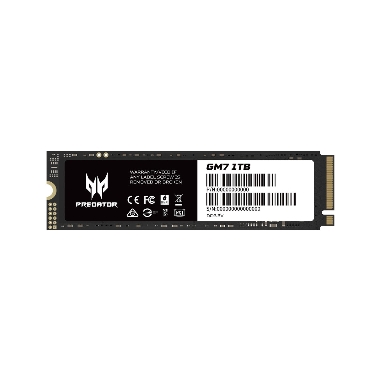 EAN 6955914619128 - Predator GM7-1TB M.2 PCI Express 4.0 NVMe imagen 1