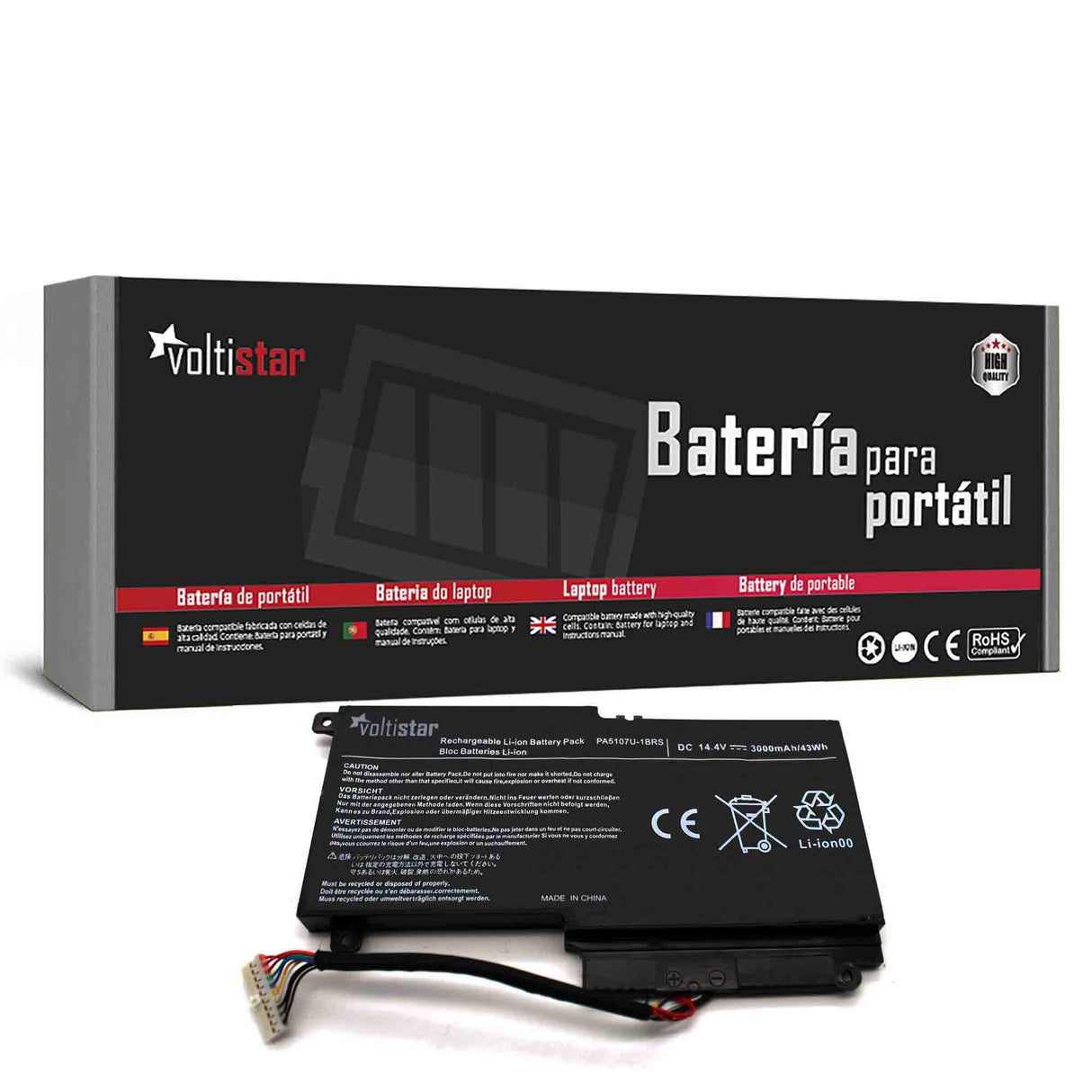 Batería Para Portátil Toshiba Satellite L45 L50 L55 P50 P55 S55 Pa5107u-1brs P000573230