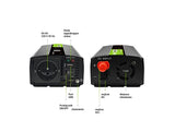 EAN 5904326374553 - Green Cell Przetwornica napicia PowerInverter LCD 12 V 500W/1000W Przetwornica samochodowa z wywietlaczem imagen 5