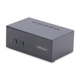 Startech Switch Kvm De 2 Puertos Displayport Para 2 Monitores 4k60hz
