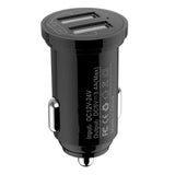 Cargador Mini Coche Techly 2 Puertos Usb-A 12w 2.4a Negro