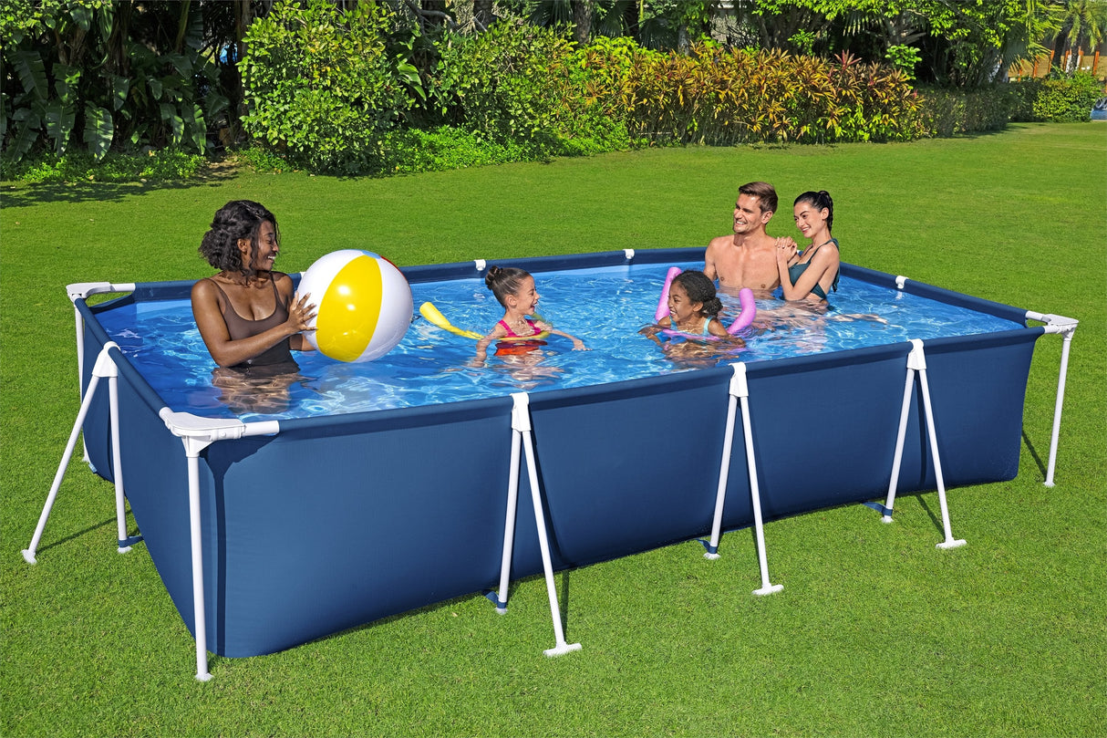 Bestway 56405 -  Piscina Desmontable Tubular Infantil Steel Pro 400x211x81cm