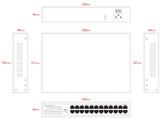 Unmanaged 24-Port Full  Gigabit Intelligent Ethernet