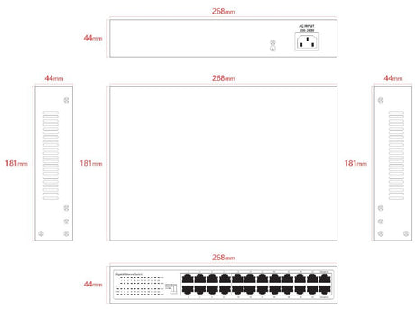 EAN 5715063808269 - Lanview LVN-1U-24PORT-1G no categorizado imagen 2