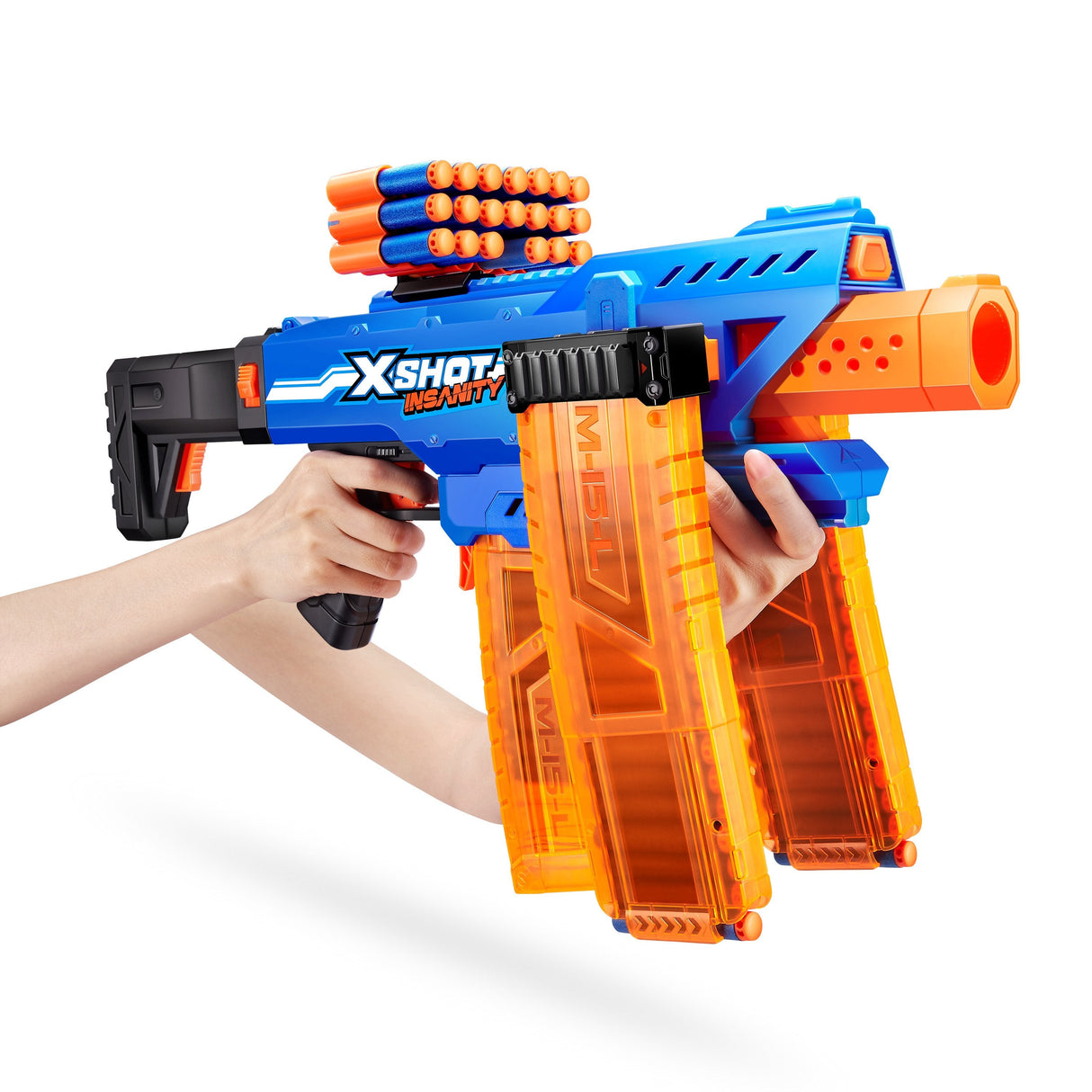 Zuru Xshot - Insanity Clip Blaster Motorisiert Mit Darts 36786