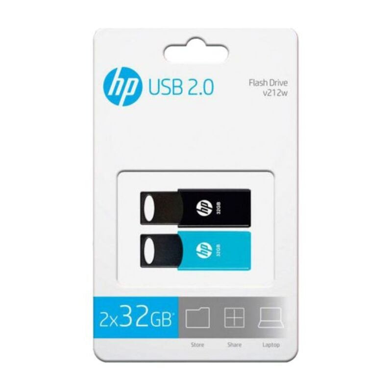 Pendrive Hp Pack De 2 Memorias Usb 2.0 V212 - Twin 32gb