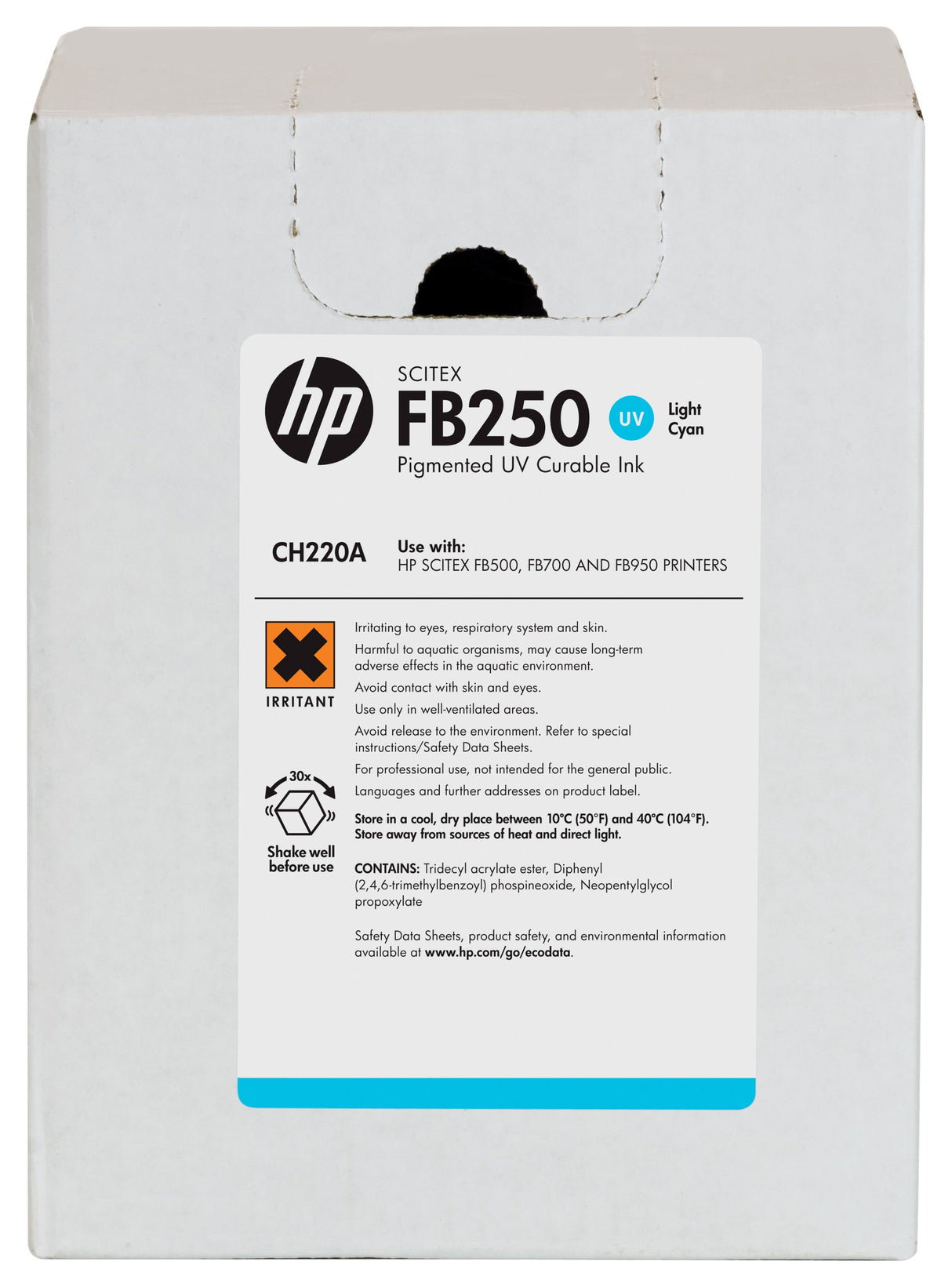EAN 883585984534 - HP FB250 3-liter Light Cyan Scitex Ink Cartridge cabeza de impresora imagen 3