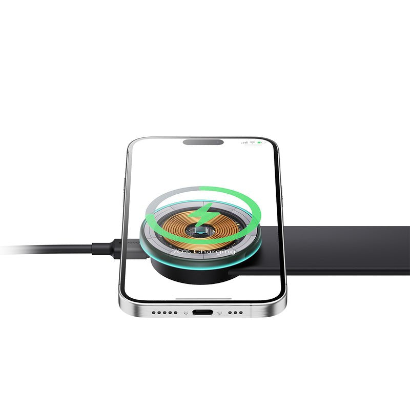 Cargador Inalámbrico Baseus C02 Pro Carga Rápida Auto, Interior Negro