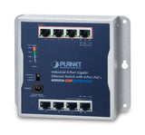 Indumrial 8-Port Gigabit Wall-Mount Switch, 4-Port Poe+ -20 To 60 C