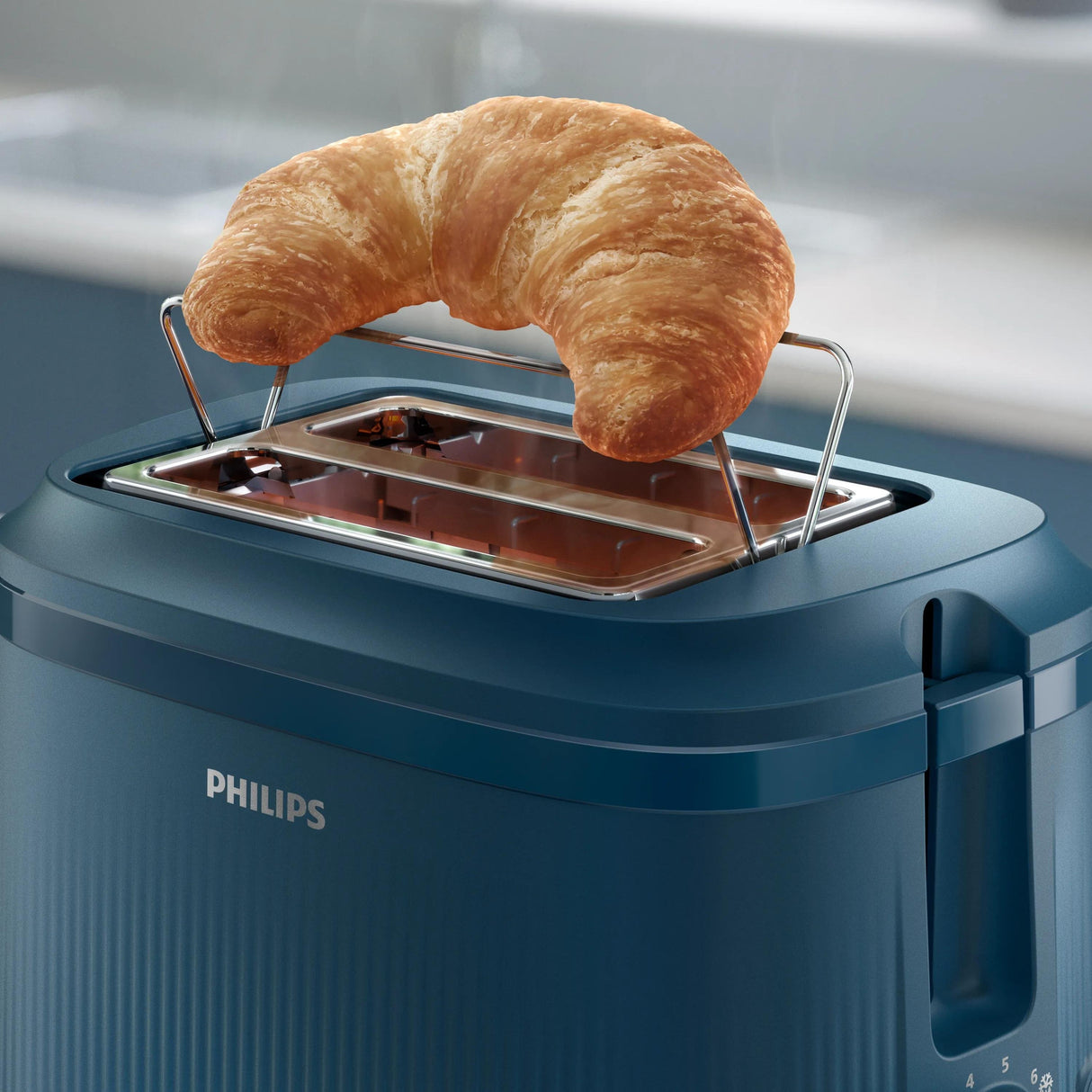EAN 8720389037306 - Philips 3000 series HD2511/70 tostadora 8 2 rebanada(s) 830 W Azul imagen 4