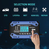EAN 5901878524825 - Qoltec 52482 Cargador de batería para vehículos 12/24 V Negro, Azul imagen 2