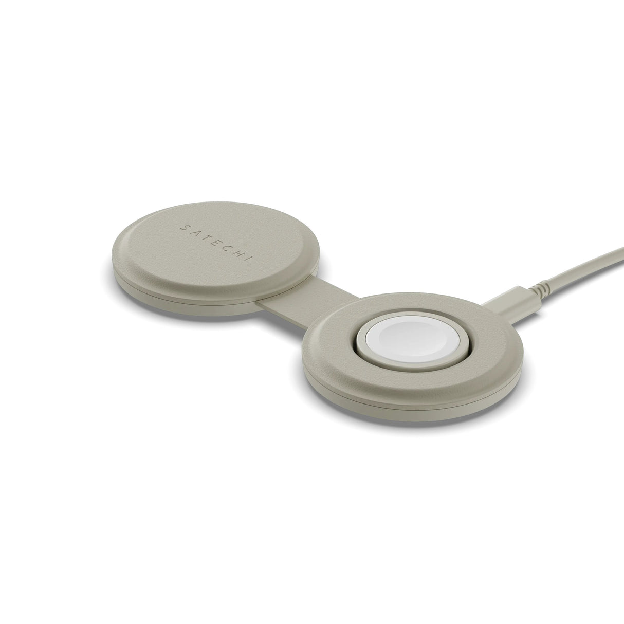 Satechi Onthego 2-In-1 Wireless Charger Sand