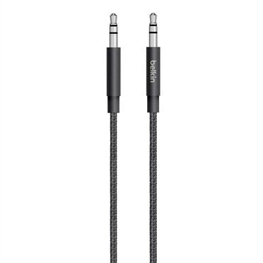 Belkin Cable De Audio Trenzado Jack-Jack Negro