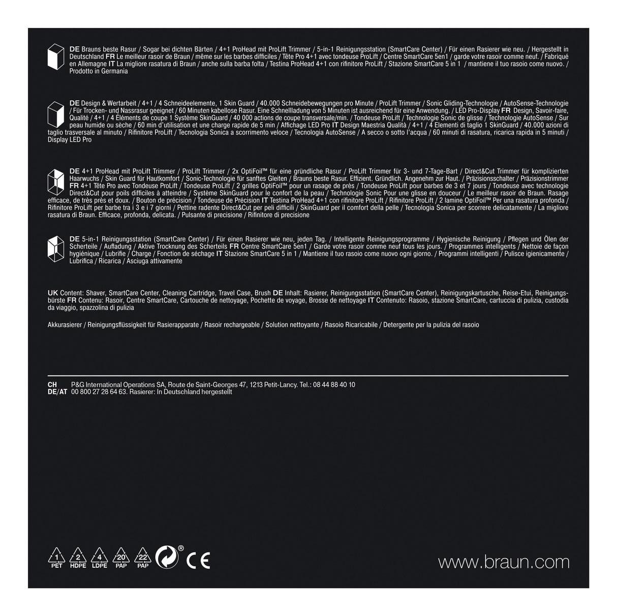 Braun Series 9 9486cc Wet & Dry Herrenrasierer