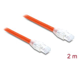 Delock Rj45 Cable De Red Cat.8.1s Ftp 2m Hasta 40 Gbps Naranja