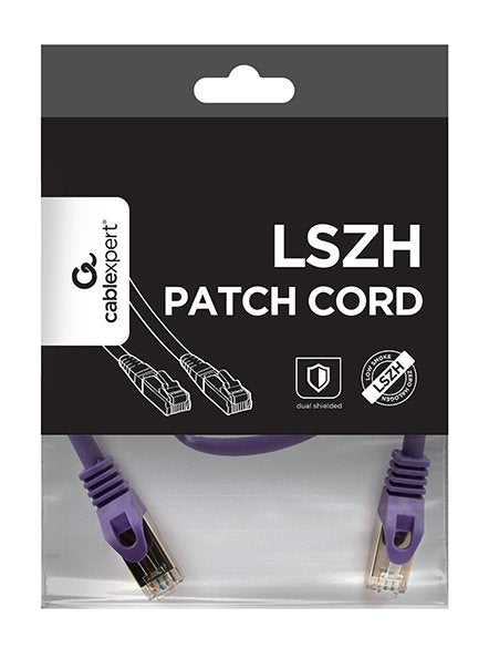 Gembird Cable De Red Rj45, Cat. 6a,Ftp, Lszh, 0.5m, Purpura