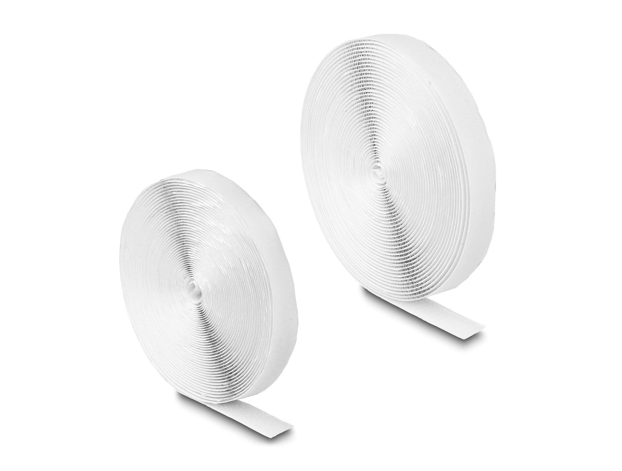 Delock 19065 Cinta De Gancho Y Lazo Autoadhesiva La 10 M X An 20 Mm Blanco