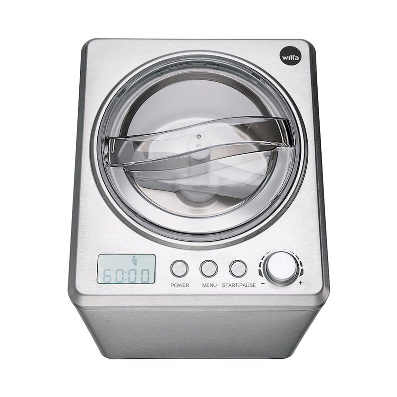 Wilfa Eismaschine Vanilla 2.5 (Plata, Para 2.500ml Eiscreme, 250 Watt Kompressor) 602033