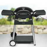 Parrilla Eléctrica Rommelsbacher Bbq 4100/S, Con Carrito Para Parrilla (Negro, 2.200 Vatios)