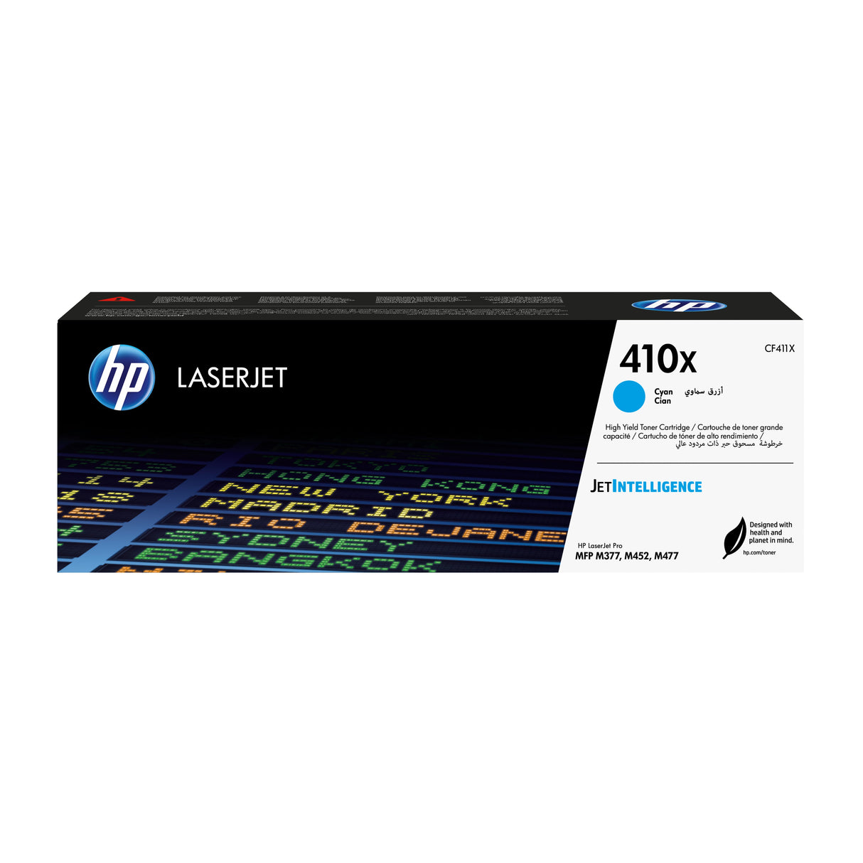 EAN 0888793807552 - HP 410X High Yield Cyan Original LaserJet Toner Cartridge cartucho de tóner 1 pieza(s) imagen 1