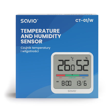 EAN 5901986048381 - Savio CT-01/W sensor de temperatura y humedad Interior Independiente imagen 3
