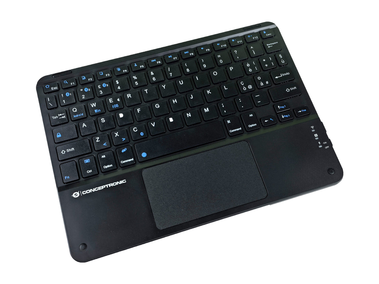 Conceptronic Wireless Teclado, Layout Italien. 10" Negro