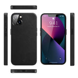 Nevox Styleshell Pro Magsafe Leder Iphone 16 Schwarz